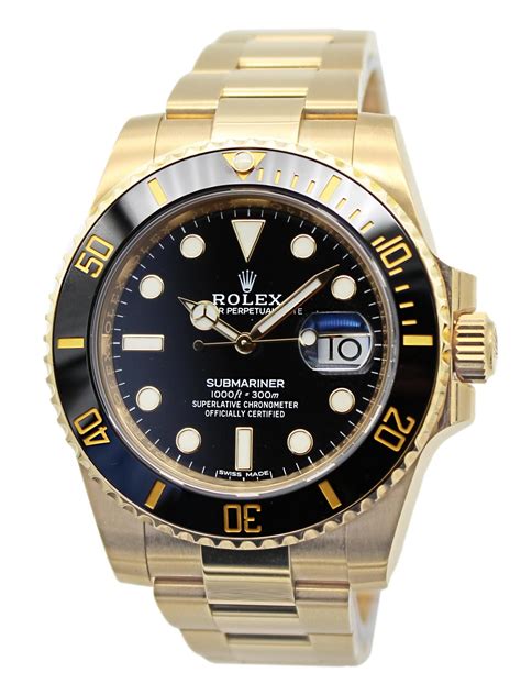 rolex submariner gold black dial real|all black Rolex Submariner price.